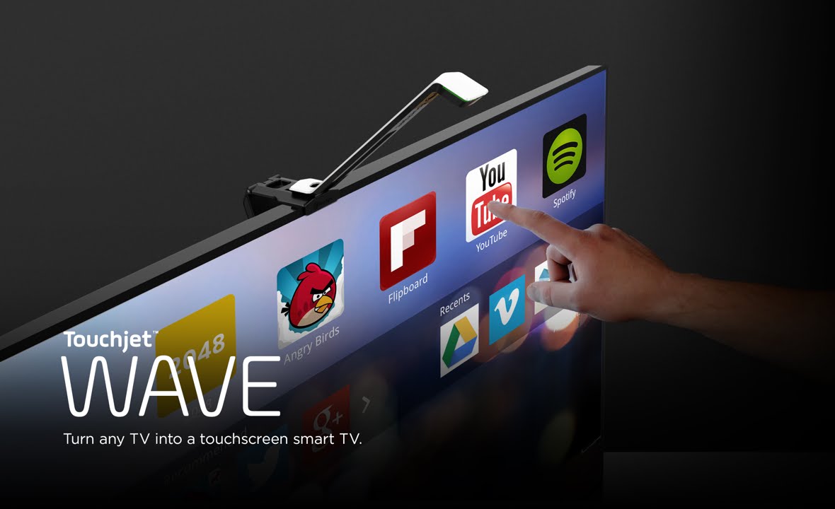 Touchjet WAVE: Turn Your TV into a Giant Touchscreen Tablet - YouTube