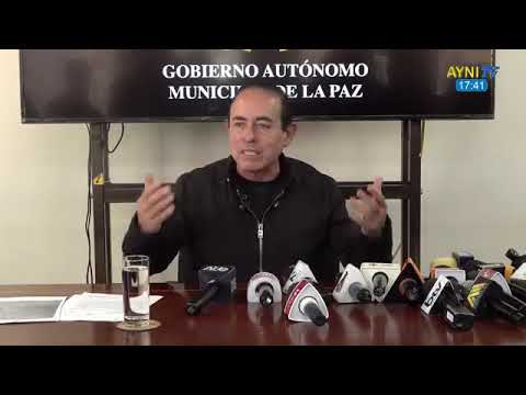 CONFERENCIA DE PRENSA ALCALDE DE LA PAZ CESAR DOCKWEILER