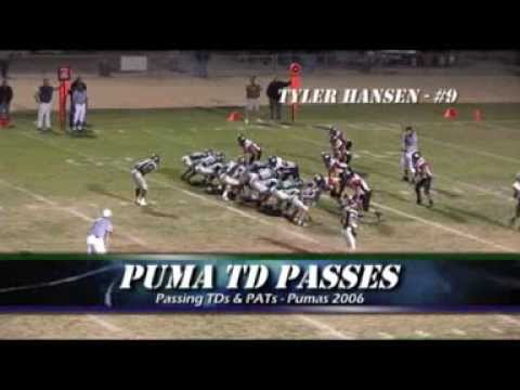 Pumas 2006 Passing Game TDs Feat Tyler Hansen
