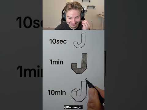 How To Draw Letter J 😳