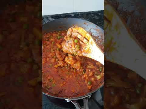 Dhaba style vatana flower batata bhaji