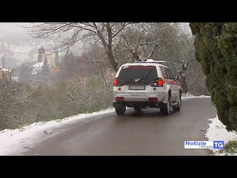 2018-03-01 PRATO - CITTÀ SOTTO LA NEVE E ORA SCATTA L'ALLERTA GHIACCIO