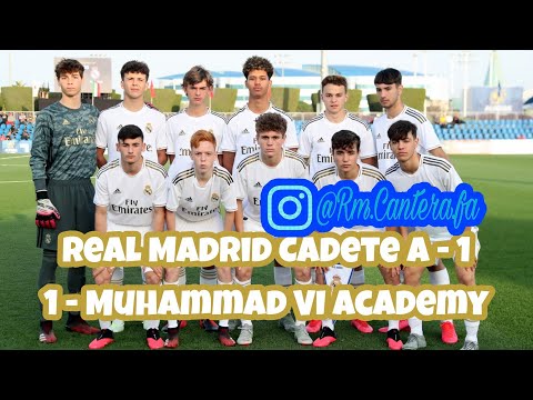 Real Madrid Cadete A against Muhammad VI Academy in Alkass International tournament