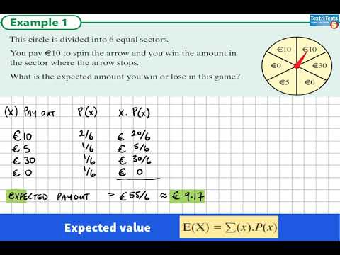 Probability 2 LCHL 2.1 Expected value