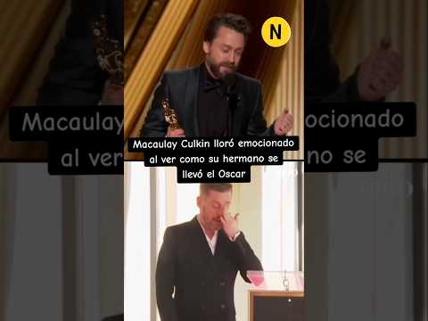 Macaulay Culkin rompió en llanto por el Oscar de su hermano Kieran