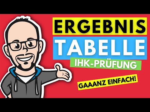 Ergebnistabelle bzw. Abgrenzungsrechnung gaaanz einfach! - IHK-Prüfung 2018/2019
