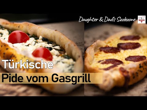 Türkische Pide Selber Machen auf dem Gasgrill - Türkische Pizza - Rezept Daughter & Dad's Sizzlezone