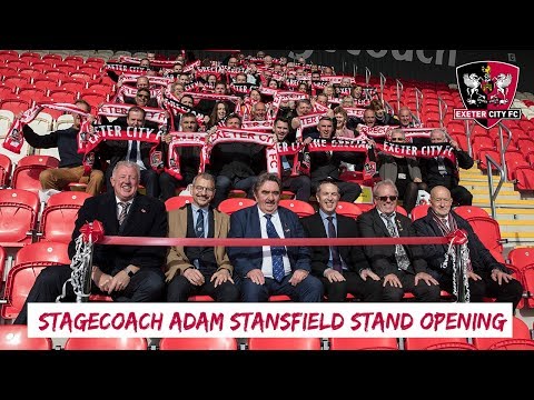 Stagecoach Adam Stansfield Stand official opening | Exeter City Football Club
