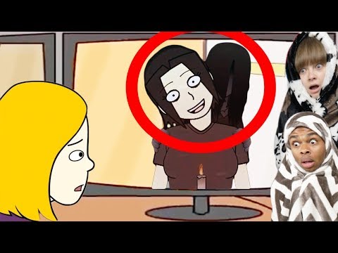Reacting To True Story Scary Animations Part 16 ft My Girlfriend (Do Not Watch Before Bed) Video