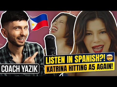 YAZIK reacts to Filipino Singer Katrina Velarde -  OYE - Listen (Spanish Version)