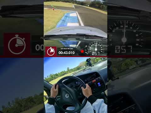 FIAT PALIO FIRE FAZ BONITO NA VOLTA RÁPIDA COM RUBENS BARRICHELLO! 🤌🏻👀🏁