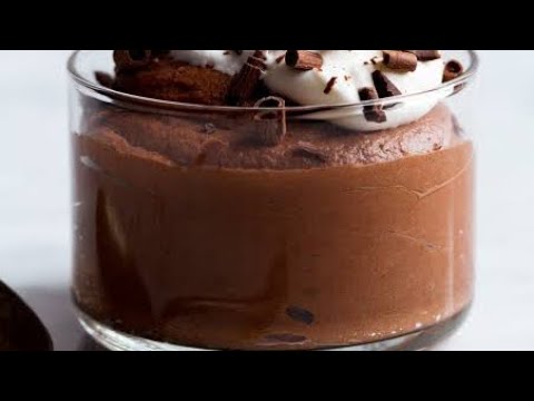 Chocolate whipped cream dessert