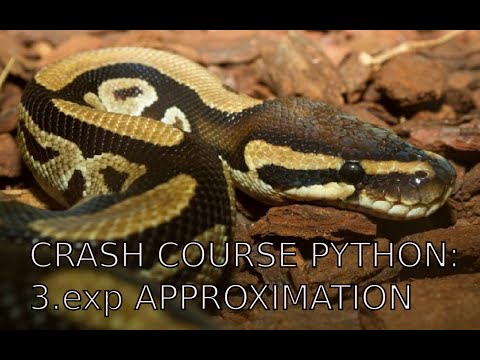 Python Crash Course 3 Exponential Approximation