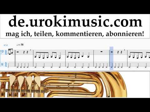 Tuba Lernen Dua Lipa - New Rules Tabulatur Teil#2 um-i995