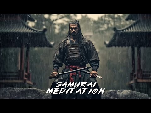 11 Hours Of Meditation With Samurai Miyamoto Musashi In The Rain - Meditation Music, Yoga Music