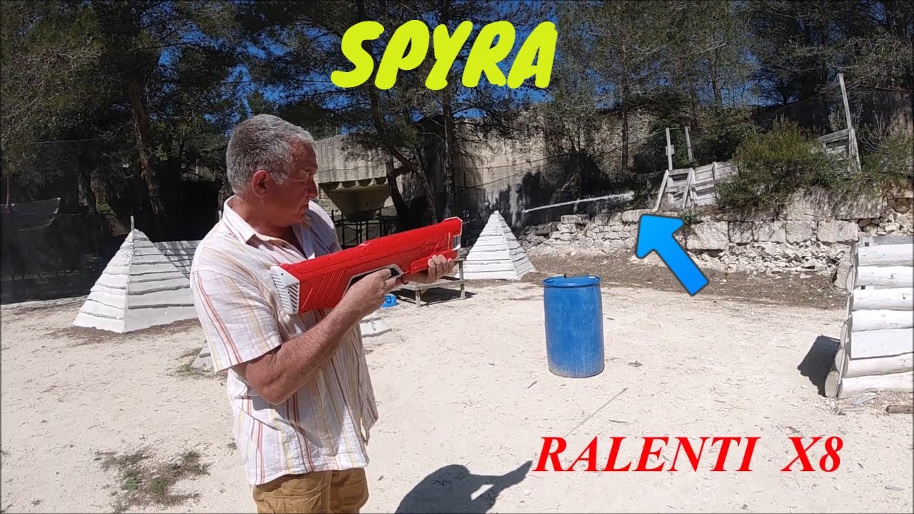 ACTION GAME - DISTRIBUTEUR EN FRANCE - SPYRA II ET SPYRA LX.( SPYRA WATER GUN TEST )