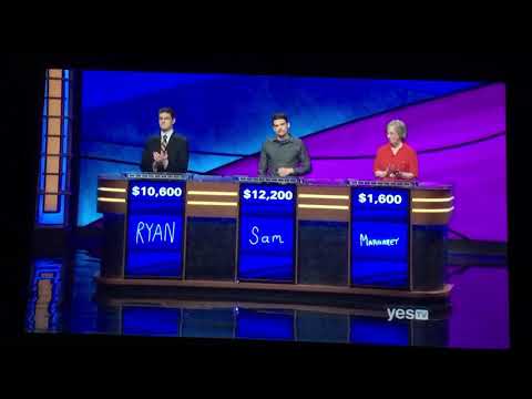 Double Jeopardy, Ryan Bilger Day 5 - $6,000 WAGER on the 2nd Daily Double (7/10/19)