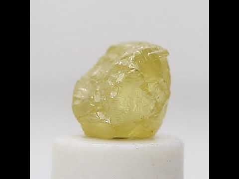 Raw Diamond Uncut Diamond Rough Diamond 0.70tcw Yellow Natural Polyhedron Shape