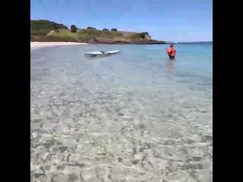 Beautiful water at Motuihe island #kayak #surfski #island #kayaktour