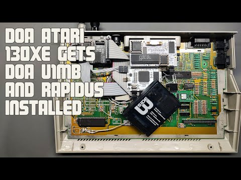 Dead Atari 130XE gets dead U1MB and Rapidus installed