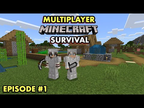 A GREAT START in Multiplayer Minecraft Survival (Ep. 1)