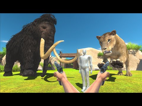 Prehistoric Mammals | I Hunting Woolly Mammoth and Smilodon  - Animal Revolt Battle Simulator