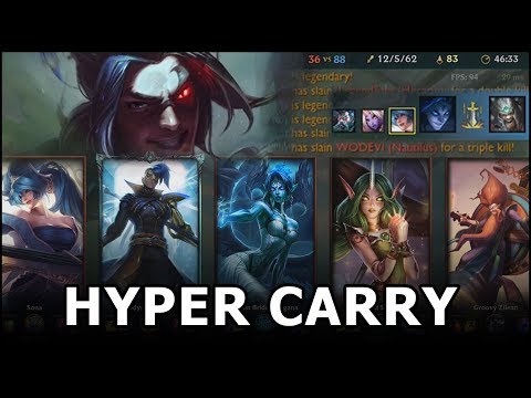 4 Supports 1 Hyper Carry Kayn (Most Kills + Assist Challenge!!!) | League of Legends