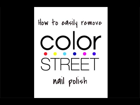 How to easily remove Color Street Nail Polish Glitter...