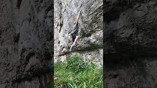 Video thumbnail of Wild East, 8a. Peak District
