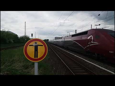 Vielfältiger Bahnverkehr am 28.04.2018 in Hilden: BR403(Makro),181,101,120,Paneuropa Taurus