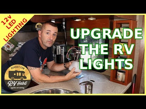 Replace And Upgrade The RV lighting With Chandelier Fixtures And 12 Volt LED Lights – Install Tips