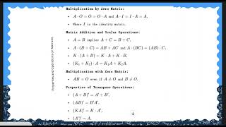 Download the video "Chp 3: Matrices & Determinants | How to take Transpose of a Matrix?"