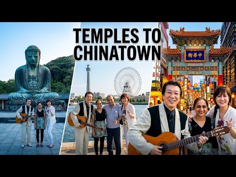 Kamakura to Yokohama 🇯🇵 | Temples, Coast, Marine Tower & Chinatown Journey