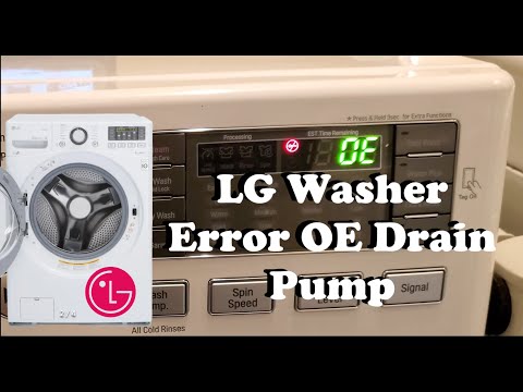 Easily Replace Drain Pump for LG Washer Machine - Error Code OE for Model WM3670HWA from Under