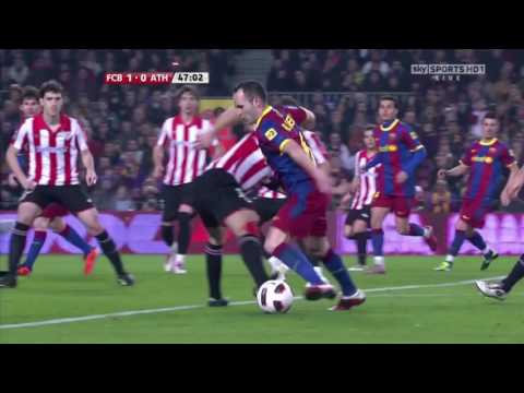 Andrés Iniesta vs Athletic Bilbao 10-11 (Home) HD 720p