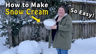 How to Make Snow Cream | Easy Family Recipe for a Delicious Winter Treat