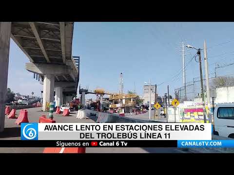 Video: Avance lento en estaciones elevadas del Trolebús Línea 11