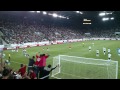 Magyarország - Észak-Írország 1-2, 2014 - Priskin gólja a kapu mögülről nézve