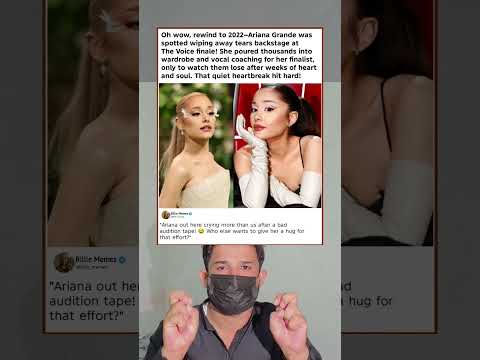 Ariana Grande’s Tearful Voice Finale Moment! 😢 Hug Her Now!"#memes#shortsvideo#shorts