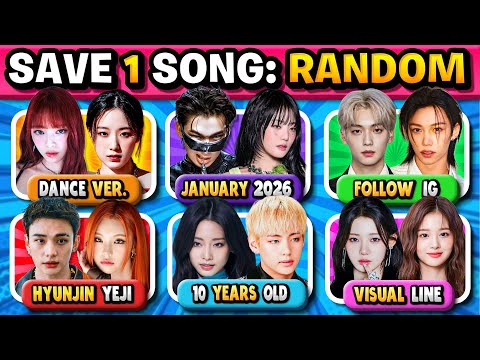 Save One Kpop Song 🎵 Random Rule, New Rules, 6 Songs to Choose From! | KPOP QUIZ