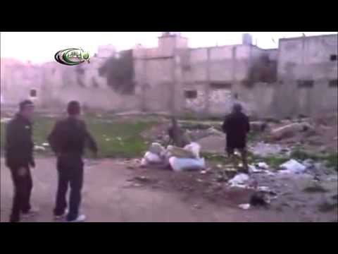 استهداف قصر المؤتمرات في ريف دمشق بقذائق الهاون من قبل ألوية أحفاد الرسول ضمن معركة "كسر القيود"