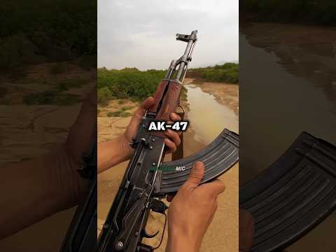 The AK-47 is better than M-16 rifle. #military #Vietnamwar #ak47 #m16