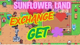 Sunflower Land : How to exchange Love Charm into FLOWER Token