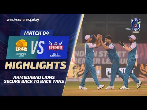 ISPL Season 3 - Match 4: Ahmedabad continues their dominance against Delhi Superheros!