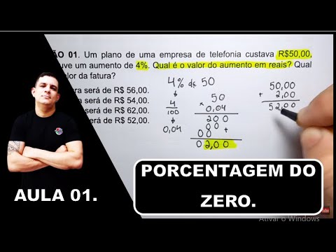 PORCENTAGEM PARA INICIANTE: APRENDA DO ZERO 1º AULA -  ( AULA 1 DE 10).