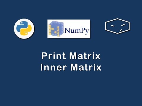 numpy print matrix inner matrix