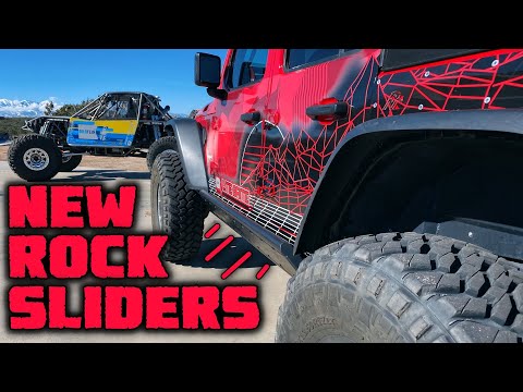 INSTALLING THE STRONGEST NEW ROCK SLIDERS ON OUR JEEP WRANGLER JL!