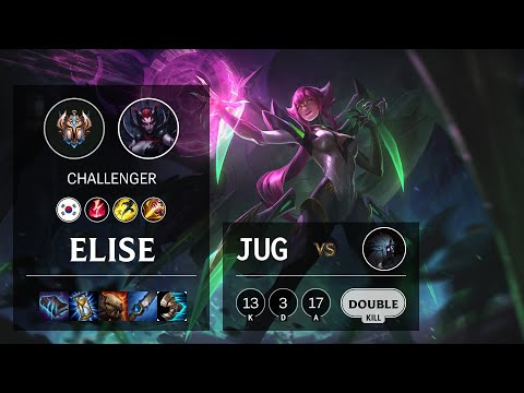 Elise Jungle vs Kindred - KR Challenger Patch 10.18