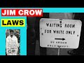 Jim Crow Laws Racial Segregation In America