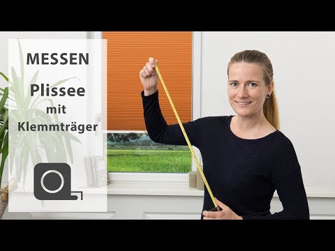 Fenster messen für Plissees mit Klemmträgern